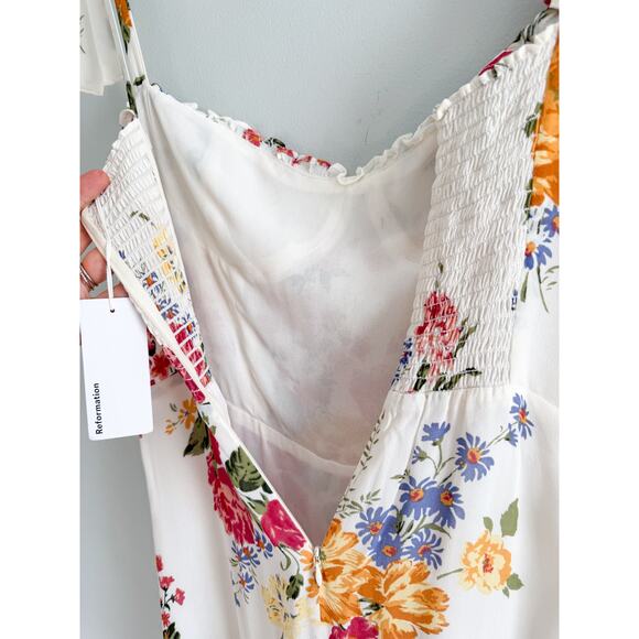 Reformation | NWT Nikita Dress in Floral Bouquet | Sz 10 - Picture 11 of 12